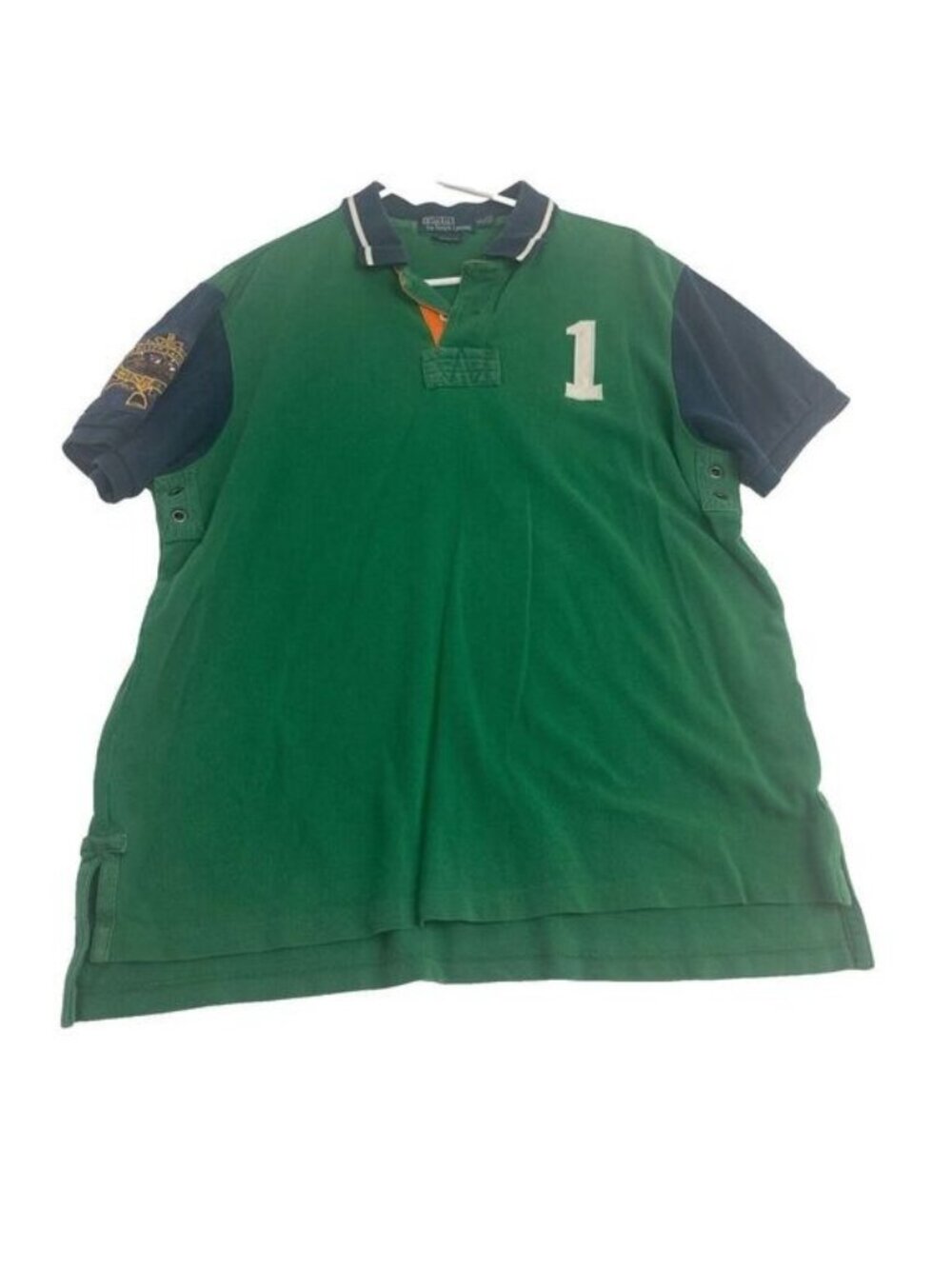 VINTAGE Men’s Polo Ralph Lauren  Short Sleeve Shirt Size XL Green.